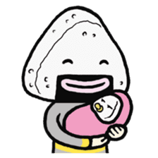 Though Rice balls boy(bonito boy) sticker #2533596