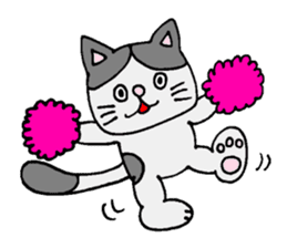 Positive cat Sally. sticker #2534145