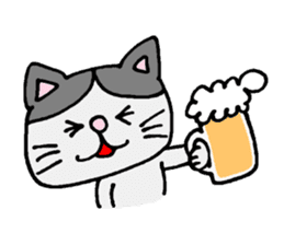 Positive cat Sally. sticker #2534160