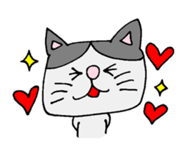 Positive cat Sally. sticker #2534168