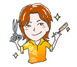 Let's Go hairdresser sticker #2534177