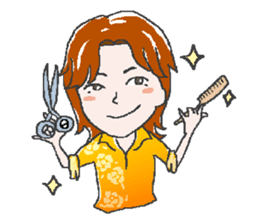 Let's Go hairdresser sticker #2534177