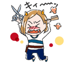 Let's Go hairdresser sticker #2534190