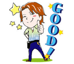 Let's Go hairdresser sticker #2534195