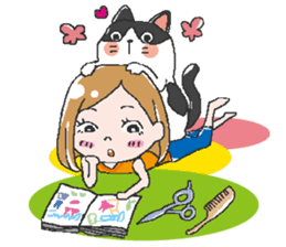 Let's Go hairdresser sticker #2534207