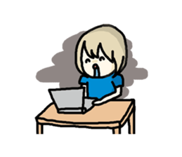 Otaku fujoshi girl sticker #2535501