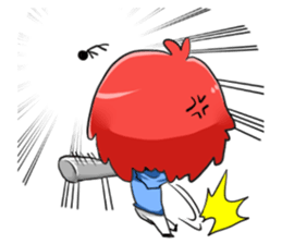 J : The red haired boy sticker #2536841