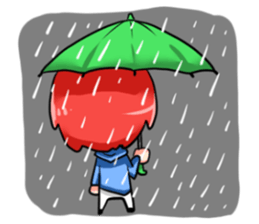 J : The red haired boy sticker #2536852