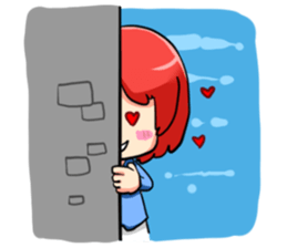 J : The red haired boy sticker #2536862