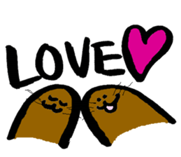 Brush writing "Muguramochi". sticker #2537644