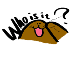 Brush writing "Muguramochi". sticker #2537646