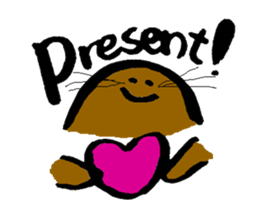 Brush writing "Muguramochi". sticker #2537653