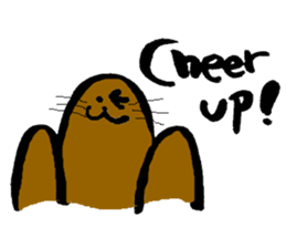 Brush writing "Muguramochi". sticker #2537661