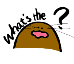 Brush writing "Muguramochi". sticker #2537662