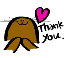 Brush writing "Muguramochi". sticker #2537663