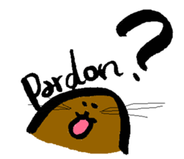 Brush writing "Muguramochi". sticker #2537666