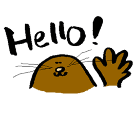 Brush writing "Muguramochi". sticker #2537671