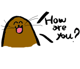 Brush writing "Muguramochi". sticker #2537674