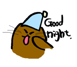 Brush writing "Muguramochi". sticker #2537675