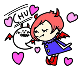 Cute devil's friends sticker #2537677