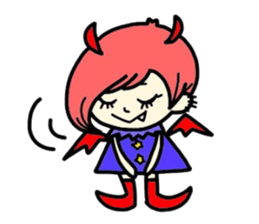 Cute devil's friends sticker #2537678