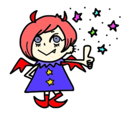 Cute devil's friends sticker #2537679