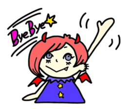 Cute devil's friends sticker #2537684