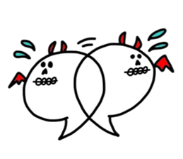 Cute devil's friends sticker #2537702