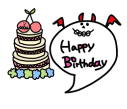 Cute devil's friends sticker #2537706