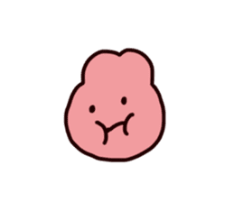 Rabbit ears stuck sticker #2539285