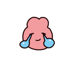 Rabbit ears stuck sticker #2539288