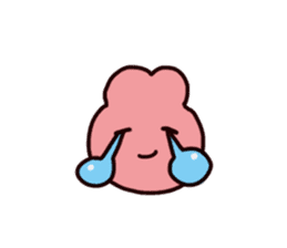 Rabbit ears stuck sticker #2539288