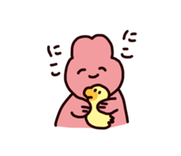 Rabbit ears stuck sticker #2539289