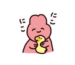 Rabbit ears stuck sticker #2539289