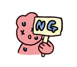 Rabbit ears stuck sticker #2539291