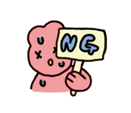 Rabbit ears stuck sticker #2539291