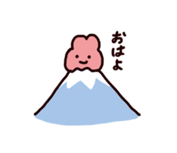 Rabbit ears stuck sticker #2539304