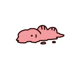 Rabbit ears stuck sticker #2539306