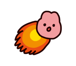 Rabbit ears stuck sticker #2539315