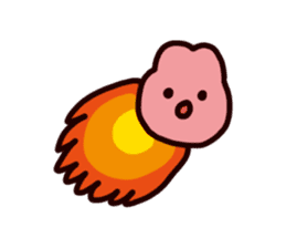 Rabbit ears stuck sticker #2539315