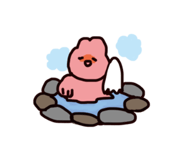 Rabbit ears stuck sticker #2539316