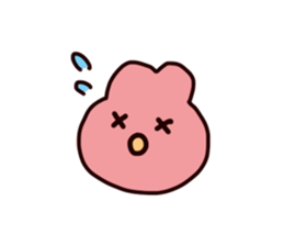 Rabbit ears stuck sticker #2539317