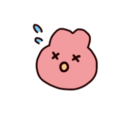 Rabbit ears stuck sticker #2539317