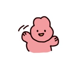 Rabbit ears stuck sticker #2539320