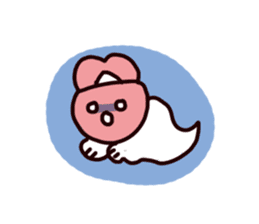 Rabbit ears stuck sticker #2539322