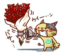 the pad of cat @ robot sticker #2539623