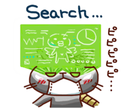 the pad of cat @ robot sticker #2539625