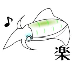 Big fin reef squid Sticker sticker #2539765