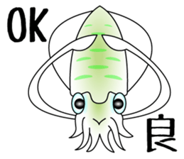 Big fin reef squid Sticker sticker #2539767