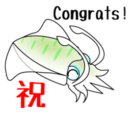 Big fin reef squid Sticker sticker #2539771